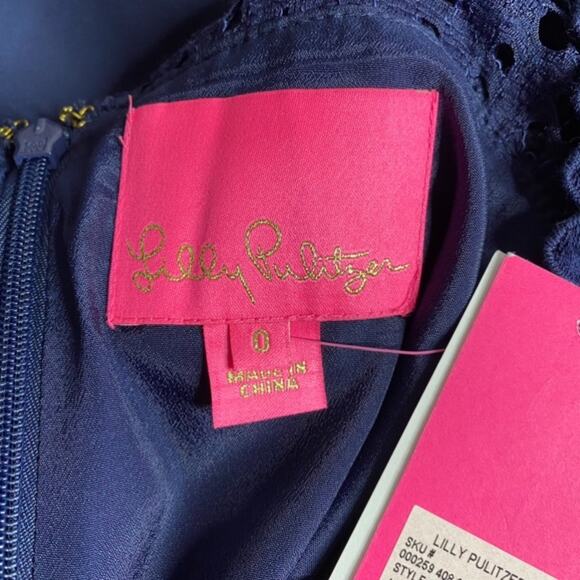 Lilly Pulitzer Amenna Bell Sleeve Lace Dress size 0 - Picture 9 of 12